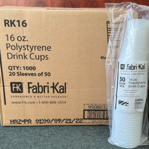 Fabri kal 16oz rk translucent cup