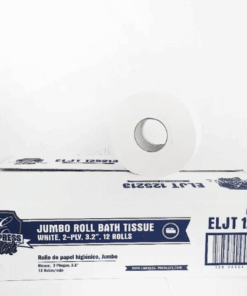 Empress Elite Jumbo Roll Tissue 9'' 2ply white (12 Rolls Per Case)