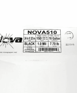 NOVA 24x32 1.0 mil Black Trash bag (150 Per Case)