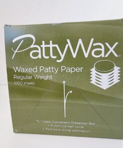 Patty Wax Paper Box 1000 each