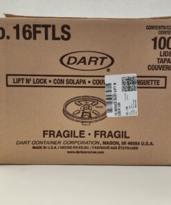 Lift n' Lock with Straw Slot Lid - Dart - Translucent