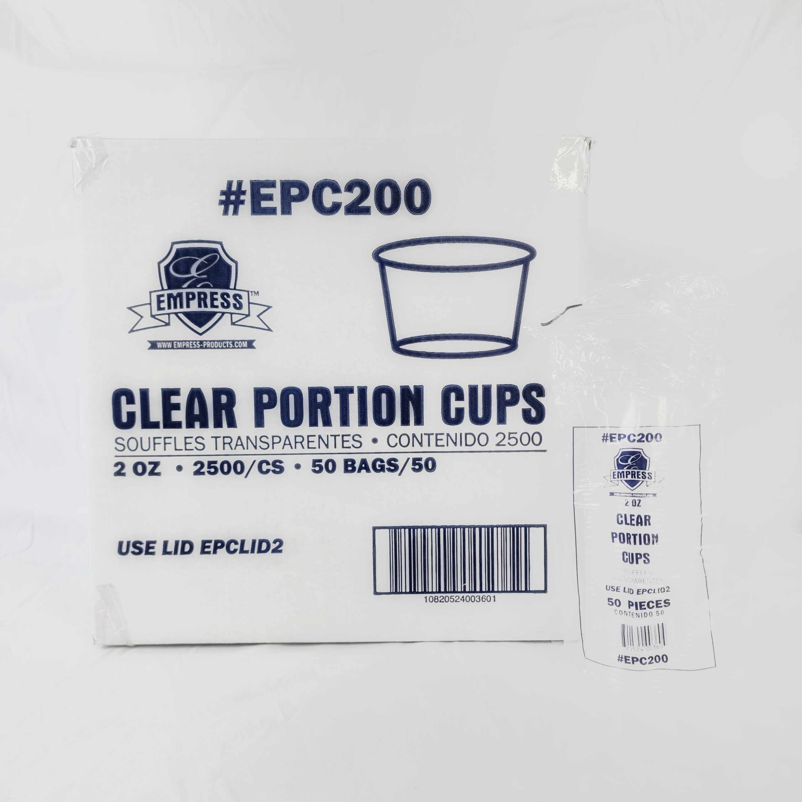 Empress Plastic  Portion Cup 2oz Clear