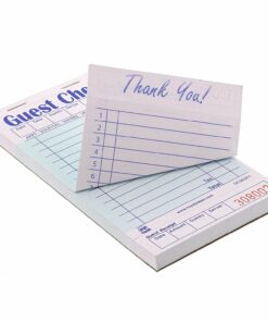 AmerCareRoyal Guest Check Board Green 1 Part 15 Lines 50 Sheets (case)