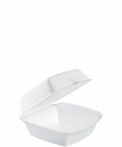 Dart Foam Hinged (Non-Perf) 6" Large Sandwich 5 7/8 x 6 x 3  to go (Case)